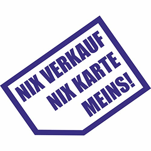 Kiwistar - Autoaufkleber - Nix verkaufen, nix Karte, Meins! 8 x 6 cm - Aufkleber für Auto, Laptop, Fahrrad, LKW, Motorrad mehrfarbig JDM Decal Racing