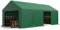 Tendone deposito 4x8 m PVC 800 N impermeabile tenda capannone con telaio al suolo verde scuro