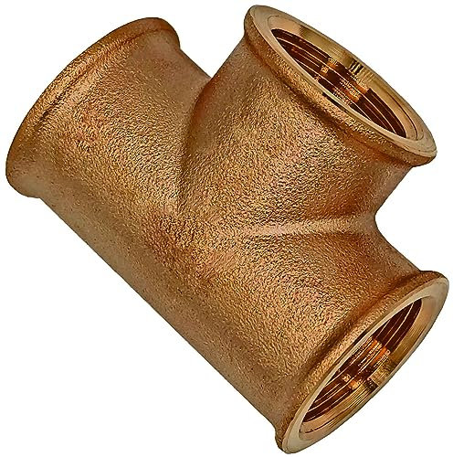 GEWINDE FITTING aus ROTGUSS (besser als Messing) > T-Stück IG(Rp) x IG(Rp) x IG(Rp) 3130 > 1/2 bis 2 Zoll WUNSCHGRÖSSE einfach selbst wählen >>> 1 x 1 x 1 Zoll