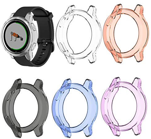 Tencloud Lot de 5 Coques de Protection en TPU Souple pour Montre connectée Vivoactive 4S Uniquement (Pas pour Vivoactive 4)