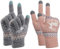 MengH-SHOP Touchscreen Handschuhe Damen Winterhandschuhe Frauen Fäustlinge Baumwollhandschuhe Winter Warm Damenhandschuhe 2 Paare (Rosa und Grau)