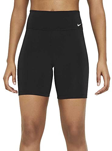 Nike Damen One Mid-rise 7 Shorts, Black/White, S EU
