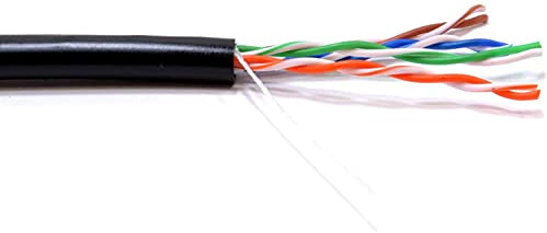 pace External Cat5e Solid Copper UTP Cable Duct Grade (PE) Outdoor 305m Reel - Black