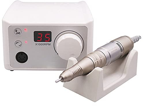 Electric Nail Drill Kit,35000 RPM Professional Electric Nail Drill Machine for Manicure Pedicure Nail Drill Polisher Professional Nails Art Tools, Brushless Motor Low Noise Portable