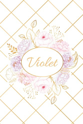 Violet: Lined Notebook with Personalized Name Violet: 6x9 120 Pages - Personalized Name gift, School gifts, Gift for Violet Notebook(art-2): Violet: ... - Personalized Name gift, School gifts Violet