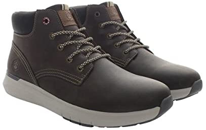 Lumberjack Neil, Stivaletti Bassi con Lacci Uomo, Dk Brown/Black, 43 EU