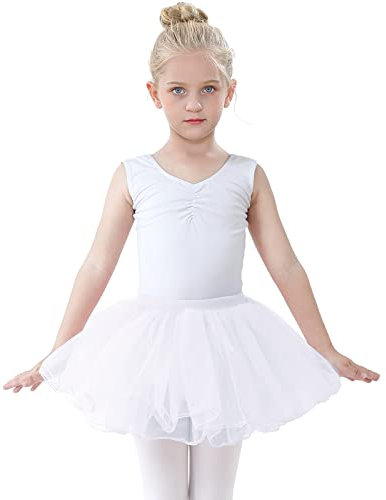 Gonne tutù per Ragazze, gonne da Ballo per Bambini Ragazze tutù in Tulle a 4 Strati Birthday Princess Party