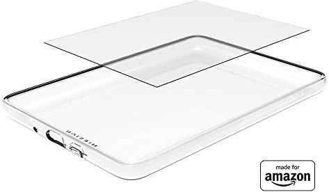 Funda transparente y protector de pantalla de cristal Made for Amazon para Kindle (modelo del 2022)