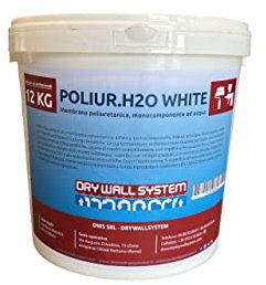Resina poliuretanica impermeabilizzante per terrazzi all'acqua POLIUR.H2O WHITE (Primer 1 lt)
