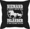 Kissen 50x50 - Pferde - Niemand ist perfekt, aber mit einem Isländer ist man verdammt nah dran - 50 x 50 cm - Schwarz - pferdekissen pferdeliebhaber pferd kissen+mit+pferdemotiv reiten isländer...