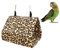 Yardenfun Leopard Canvas Parrot Hammock Nest Bird Sleeping Bed Swing for Indoor Birds for Cockatiels and Other Birds