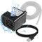 MEIRIYFA USB-Brunnenpumpe, Tauchwasserpumpe, Spender für Haustier, Katze, Trinkbrunnen, Aquarium, Aquarium, Teich, Hydrokultur, 3 W, 5 V, mit 2 m Schlauch