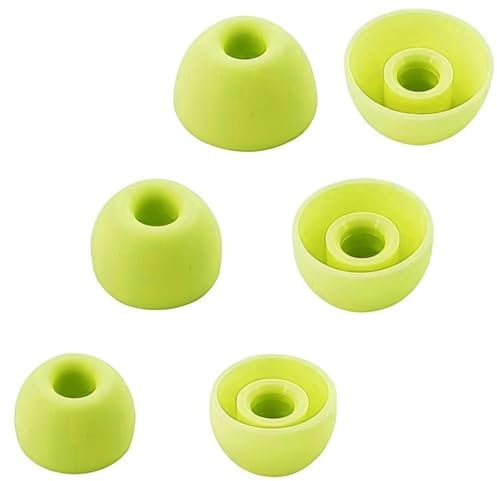 Aiivioll 6pcs Silicone Ear Tips for Beats Fit Pro/Studio Buds In Ear Tips Eartips Replacement Buds S/M/L (Volt Yellow)