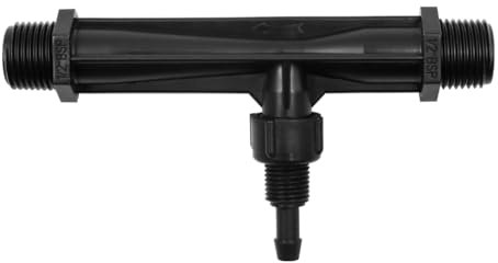 ZONADAH Fertilizer Injector Tube 1/2 Inch Irrigation Fertilizer Mixer Injectors Black Plastic Irrigation Tube for Outdoor Garden Agriculture Tool