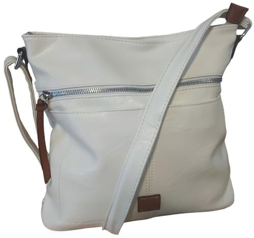 ayados Damen Tasche Shopper Beuteltasche Crossbody Bag Handtasche Beuteltasche Schultertasche Umhängetasche B9058 (Weiß-Cream)