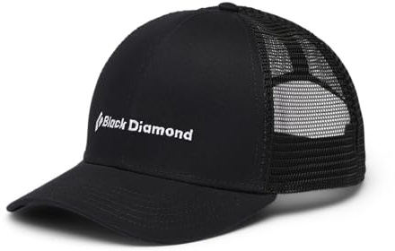 Black Diamond BD Trucker Hat, Schwarz-Schwarz mit BD-Logo, Einheitsgr��e