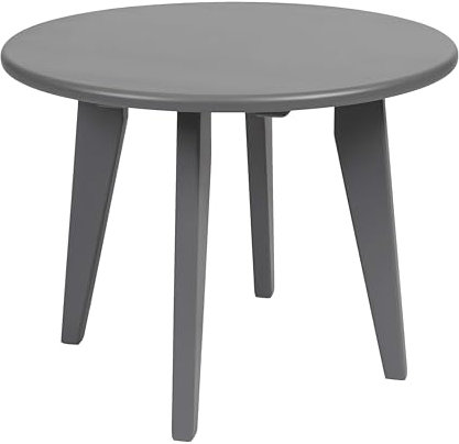 Krok Wood Runder Couchtisch Dresden aus Massivholz in Buche, Farbe Grau (60 х 60 х 46 cm)