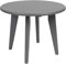 Krok Wood Runder Couchtisch Dresden aus Massivholz in Buche, Farbe Grau (60 х 60 х 46 cm)