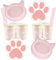 Libetui Vajilla de 56 piezas con diseño de gato, vajilla desechable para 12 personas