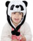 HAHASHOW Plüsch Niedliche Tier Wintermütze Lustige Plüsch Tier Skimütze Mit Detaillierten Tiergesichtern Geburtstag Weihnachten Halloween Geschenk Cosplay - Panda