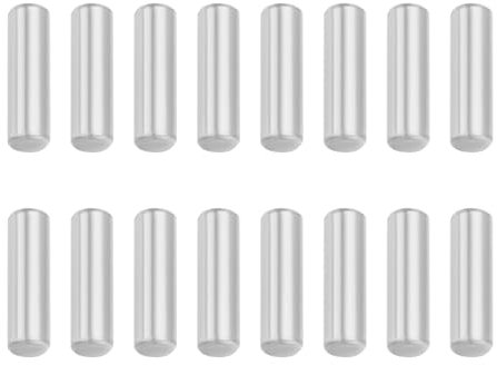 Create idea 50 Pezzi 3x10mm Perni Di Centraggio Per Mensola In Acciaio Inox 304 Testa Tonda Perni Di Centraggio Con Estremità Smussata Piatta Per Riparazione Di Mobili Per Librerie