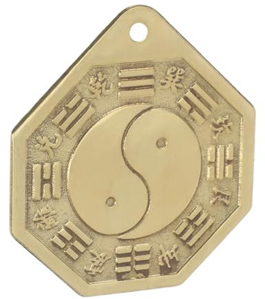 ULDIGI Vintage Chinesischer Messing Spiegel Acht Diagramm Spiegel Dekoratives Wandornament Für Zuhause Und Traditionelle Chinesische Handwerkskunst