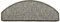 oKu-Tex Stufenmatten Sisal Optik, Stufenmattenset 15 teilig Florenz, halbrund, 65 x 24 cm, mit Winkelschiene, selbstklebend, grau, Flachgewebe