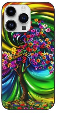 DCEHGEW Colorful Rainbow Printed Phone Case for iPhone 14 Pro 6.1 inch - Cute Shockproof Phone Case Cover for iPhone 14 Pro, Anti-FingerprintNot Yellowing