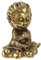 Cabilock 1pc Mini Statue Miniature Antique Brass Carved Ornament Decor Desktop Decoration for Home Office
