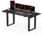 SANODESK QS2 Bureau Assis Debout 180x80cm, Bureau Gaming 2 Moteurs Electrique Double avec 4 Pieds, 4 Emplacements de Mémoire, Fonction de Rappel de Sédentarité, Réglable en Hauteur, Noir