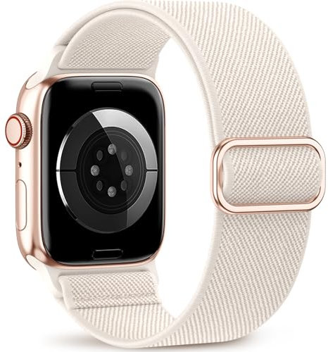Sunbysun Braided Strap Compatible con Correas de Apple Watch para Mujeres y Hombres 40mm 41mm 38mm 42mm 44mm 45mm 46mm 49mm,Correa Deportiva Elástica para iWatch SE Ultra 2 Series 10/9/8/7/6/5/4/3/2/1