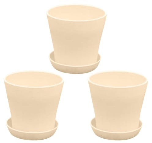 Übertopf für Zimmerpflanzen, 3er-Pack, 2025 (Beige, C)