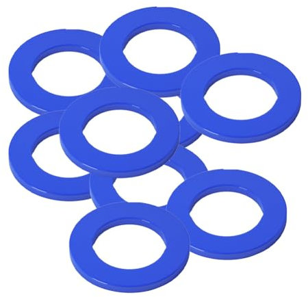 CXGBQSJ Distanziali in Nylon PA Plastico, Rondelle Sottili Isolanti per Serraggio Viti, Kit Riparazione Casa e Progetti Fai da Te CNC,6 * 18 * 1.5/50pcs