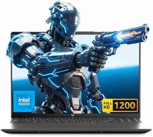 Tivique 2026 – Ordinateur Portable 15,6 Pouces FHD – Processeur Quad-Core N97 (12e génération, jusqu'à 3,6 GHz) – 16 Go de RAM DDR4, SSD M.2 de 512 Go – WiFi 5,HDMI,USB 3.2, BT 5.2 – FHD 16:9 (1200p)