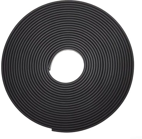 5M U Shaped Self Edge Banding Strip for Furniture Protection and Repair Suitable for Cabinets, Plywood, Wood, Metal, MDF, and Other Surfaces (Black)