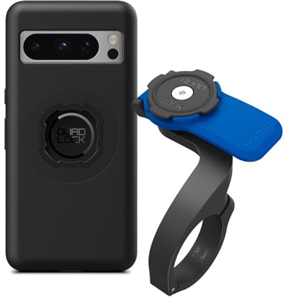 Quad Lock Out Front Handlebar Bike Phone Mount (V3) with MAG Phone Case for Google Pixel 8 Pro