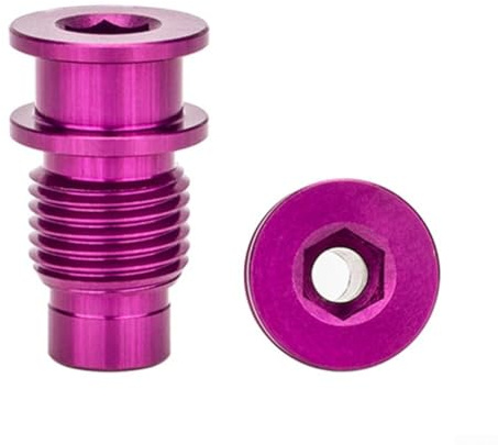 2Pcs Aluminium Alloy Rear Derailleur Rotation Shaft Bolts for Road Bike For R8000 R9100 Rear Derailleur Screws Replacement Parts for Cycling Repair (Purple )