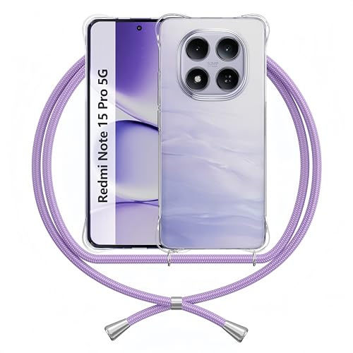 Handykette Hülle Kompatibel mit Xiaomi Redmi Note 15 Pro 5G, Lila