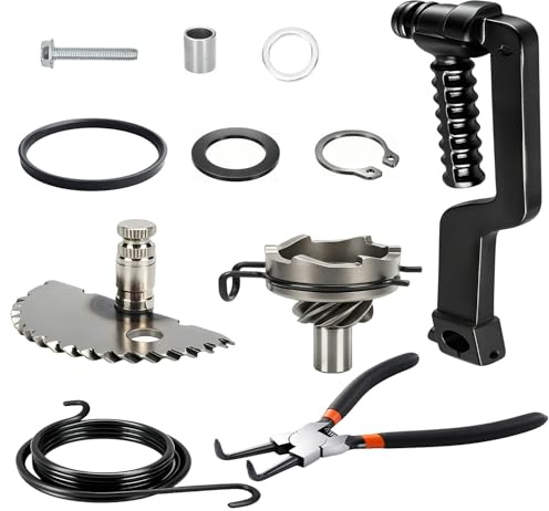 Roller-Starterwellensatz Kickstarter Ritzel 50cc 60cc 80cc GY6 139QMB | 1 Komplettset, Schwerlastmetall, Ersatzteil, Mechanischer Antrieb, Hohe Festigkeit, Verschleißfest, Motorinstandsetzung