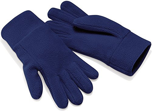 Beechfield Unisex B296.FNA.10S Suprafleece Alpenhandschuhe – French Navy, Größe S/M/L/XL