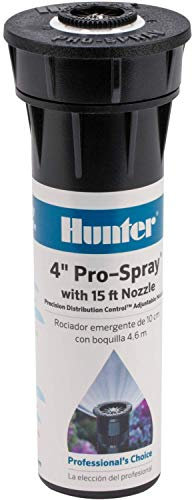 Hunter Industries RTL2001PROS0415A Pro Versenkregner, 10,2 cm, mit verstellbarem Sprühkopf und Düse, Schwarz