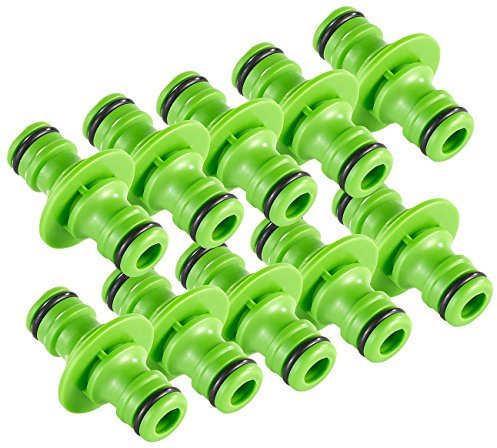 Royal Gardineer Gartenschlauch Verbinder: Verbindungsstück für Gartenschlauch-Klicksystem 1/2, 10er-Set (Gartenschlauchkupplung, Wasserschlauch Kupplung, Doppelkupplung)