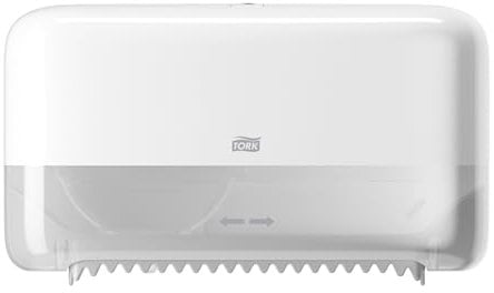 Tork Distributeur murale pour papier toilette rouleau mid-size sans mandrin blanc T7, gamme Elevation, 558040