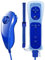 YiYunTE 2 In 1 Telecomando Motion Plus per Wii e Wii U Game Remote Controller Motion Plus e Nunchuk Controller per Wii e Wii U con Custodia in Silicone e Cinturino da Polso - Blu Scuro