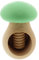 HOFMEISTER® Nussknacker Pilz, Buchen-Holz, Handarbeit aus Europa, knackt einfach Jede Nuss, ideal für Kinder, Mint-grün, 10 x 6,5 x 6,5 cm