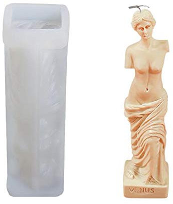 VOANZO Stampo per Candele in Silicone 3D Colonna Romana Che Fa Stampo Decorazione per Torte Forniture per Candele (Venere)