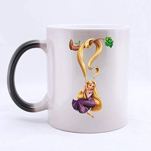 PAWANG Cartone Animato Aggrovigliato Bella Ragazza Rapunzel Design Personalizzato Deformazione Tazza Tazza di caffè Tazza di Latte Creativa Tazza di tè Personalizzata 11Oz