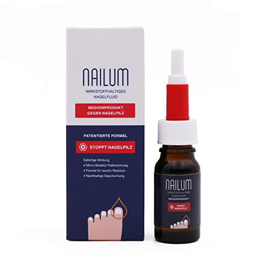 NAILUM ANTI-NAGELPILZ | Nagellack 10ml | Nagelpilzmittel zur wirksamen medizinischen Behandlung | auch gegen starken Nagelpilz - mittels Tiefenwirkung
