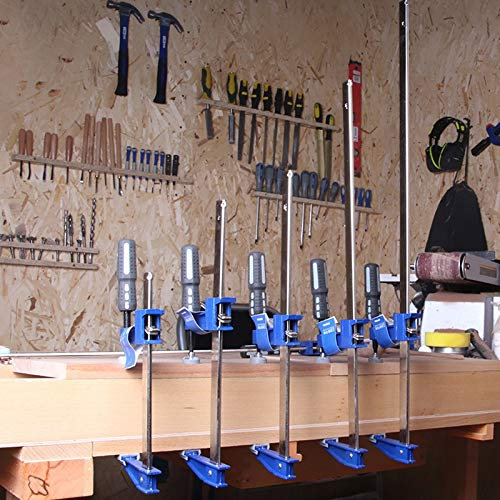 QSCTYG Wood Clamps 1 Pcs Clutch F Clamps Heavy Duty Bar Clamp 6/12/18/24 Inch Quick Ratchet Wood Working Clamping Tool Woodworking Clamps 662 (Size : 6 Inch Random Color)