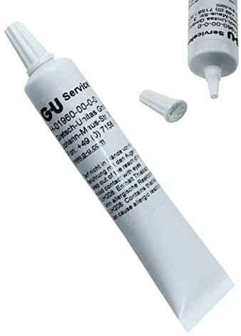 GU Beschlagfett/Servicefett für Fenster und Türen, transparent, Tube mit Dosierspitze, 18g (5 Stück)